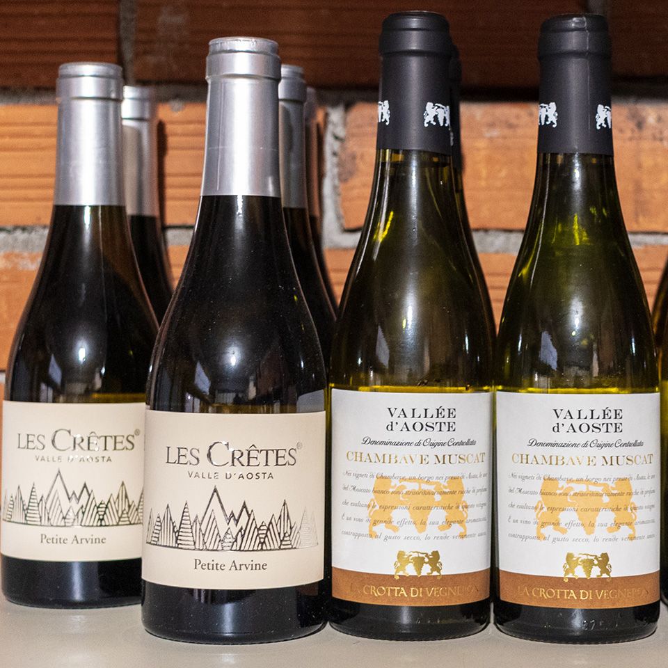 Vini della cantina del Ristorante Lou Tchappe a Lillaz, frazione di Cogne