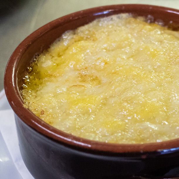Polenta concia del Ristorante Lou Tchappe a Lillaz, frazione di Cogne